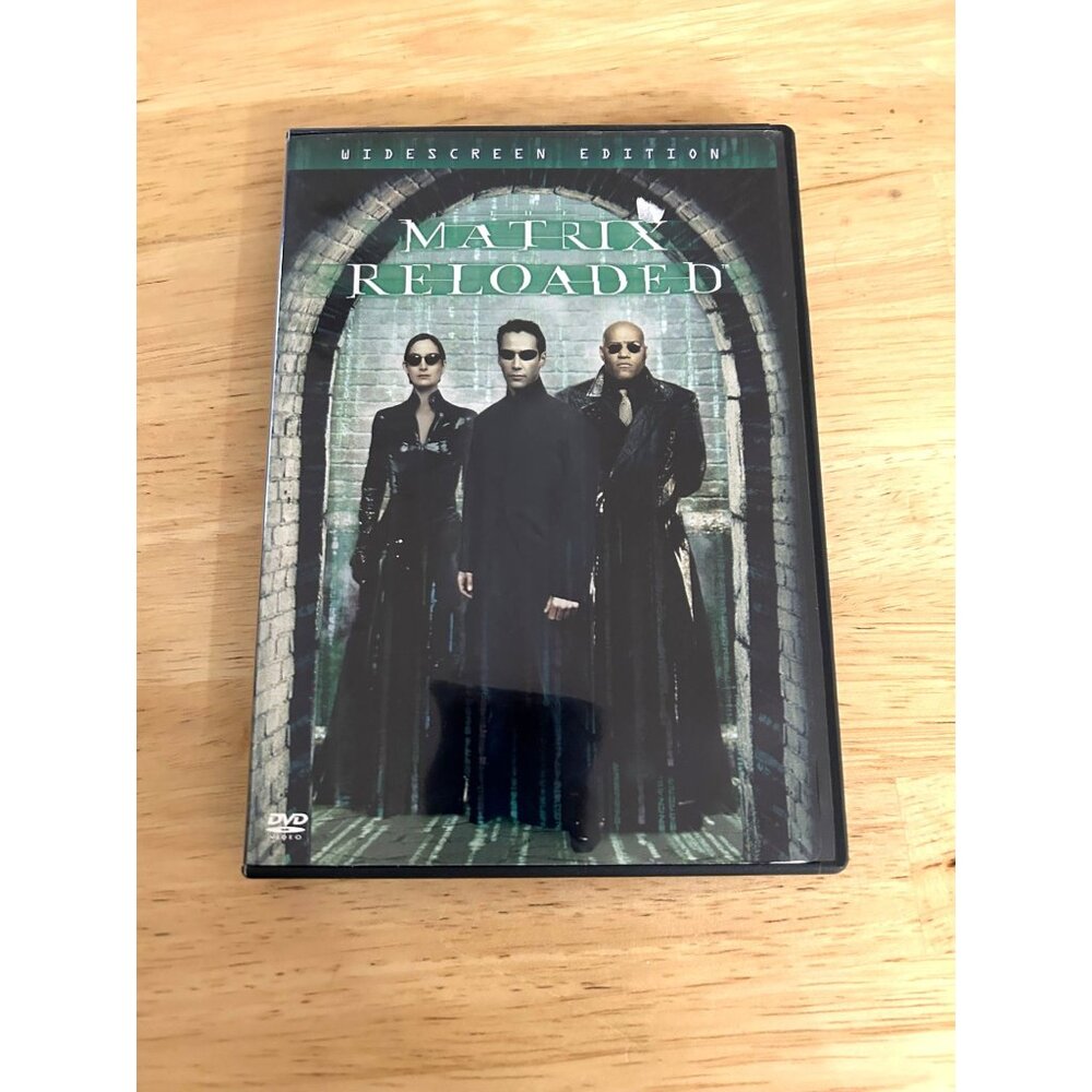 The Matrix Reloaded 2003 DVD Sci Fi Keanu Reeves Laurence Fishburne Pre-Owned